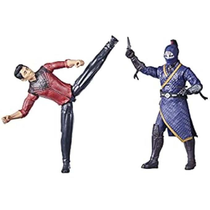 SHANG CHI HASBRO MARVEL AND THE LEGEND OF TEN RINGS ACTION FIGURE TOYS, VS DEATH DEALER BATTLE PACK FOR CHILDREN - Image 1